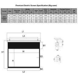 Dimension Screens PREMIUM ELECTRIC ANDROMEDA